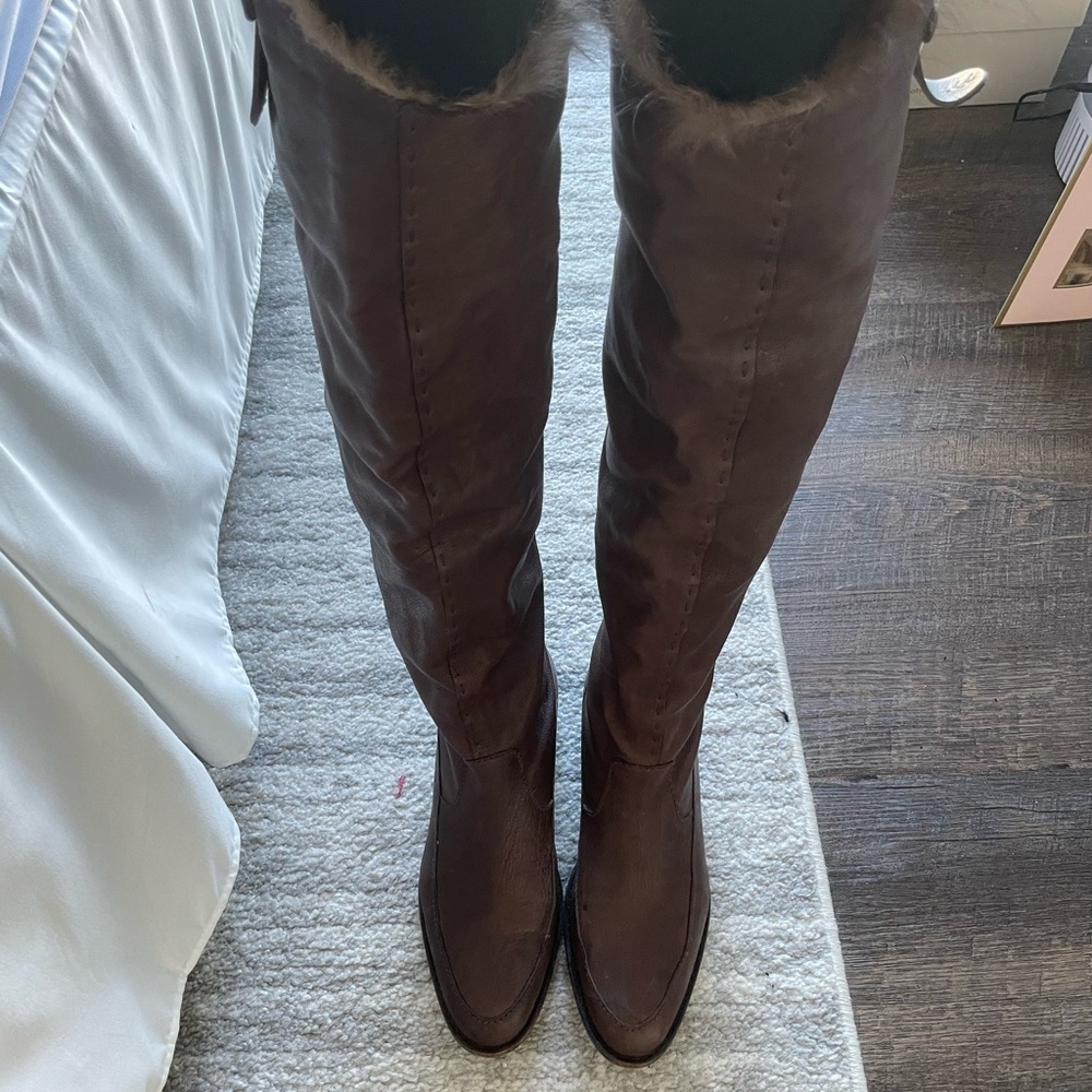 ✨Heuoy Beyueliu leather over the knee boots✨